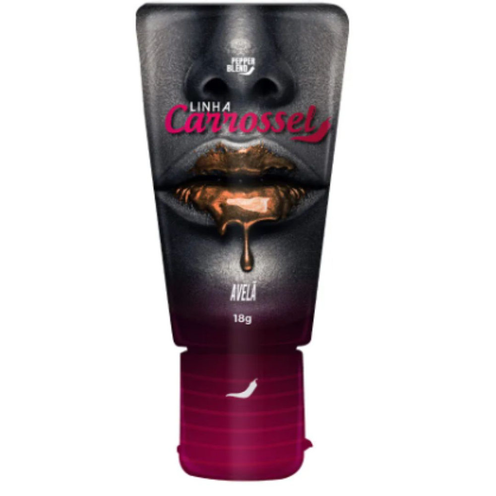 Carrossel Gel Lubrificante Com Glitter Beijável 18g Pepper Blend