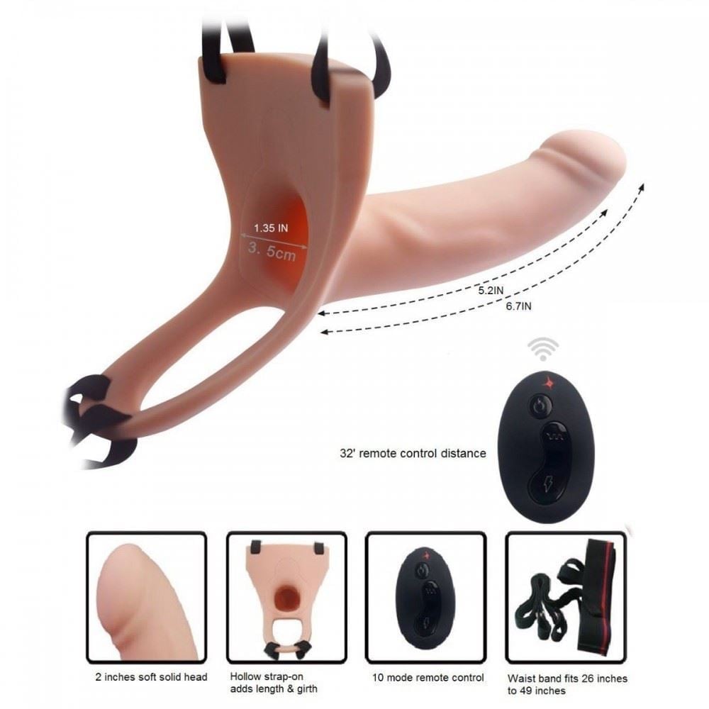 Cinta Com Capa Peniana 5 Modos De Vibração Com Controle