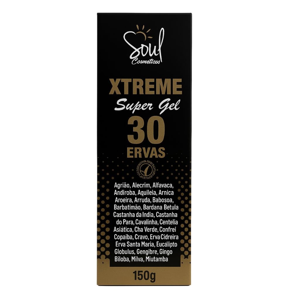 Xtreme 30 Ervas Super Gel Para Massagem 150g Soul Cosméticos