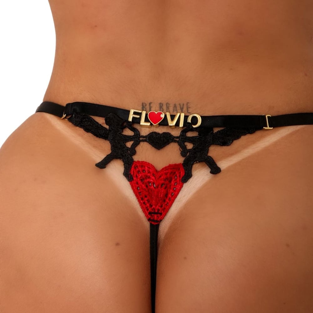 Calcinha Personalizável Cupido Tallyta Moda Apimentada