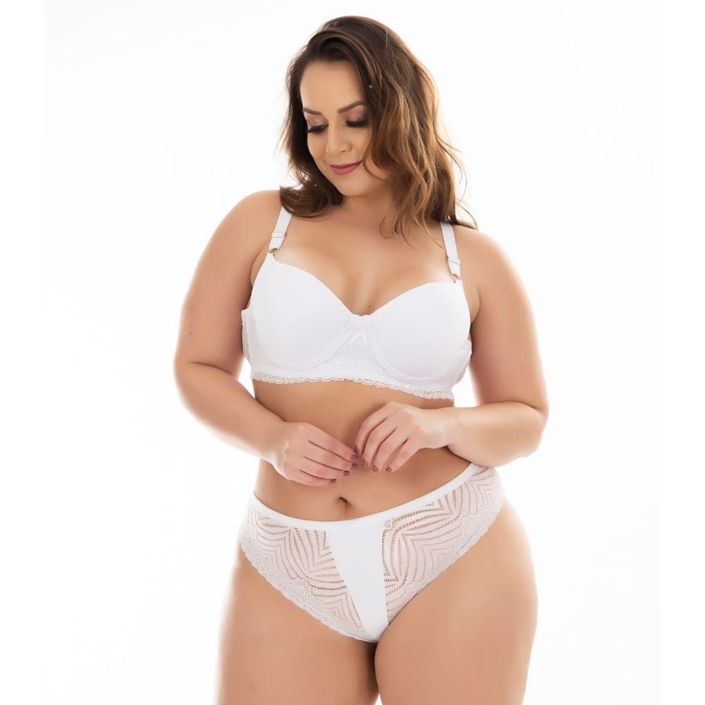 Conjunto Plus Size Belinda Em Renda Patitex