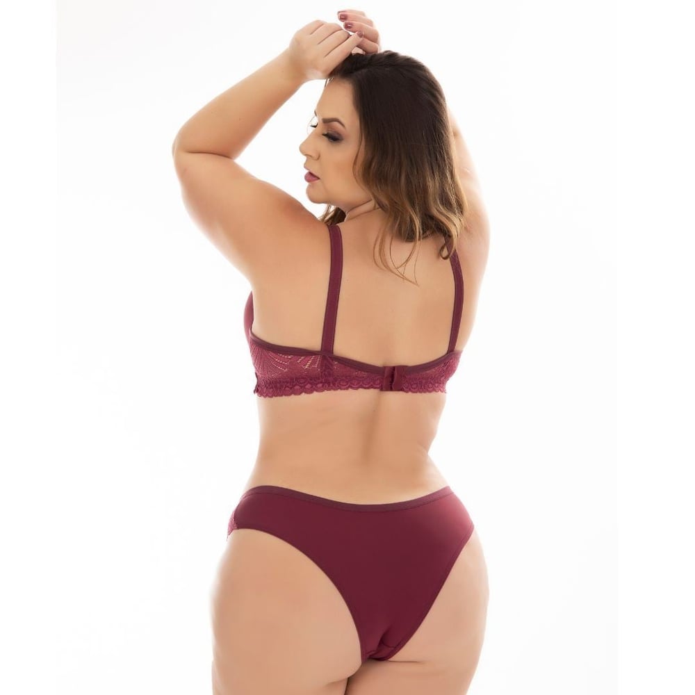 Conjunto Plus Size Belinda Em Renda Patitex