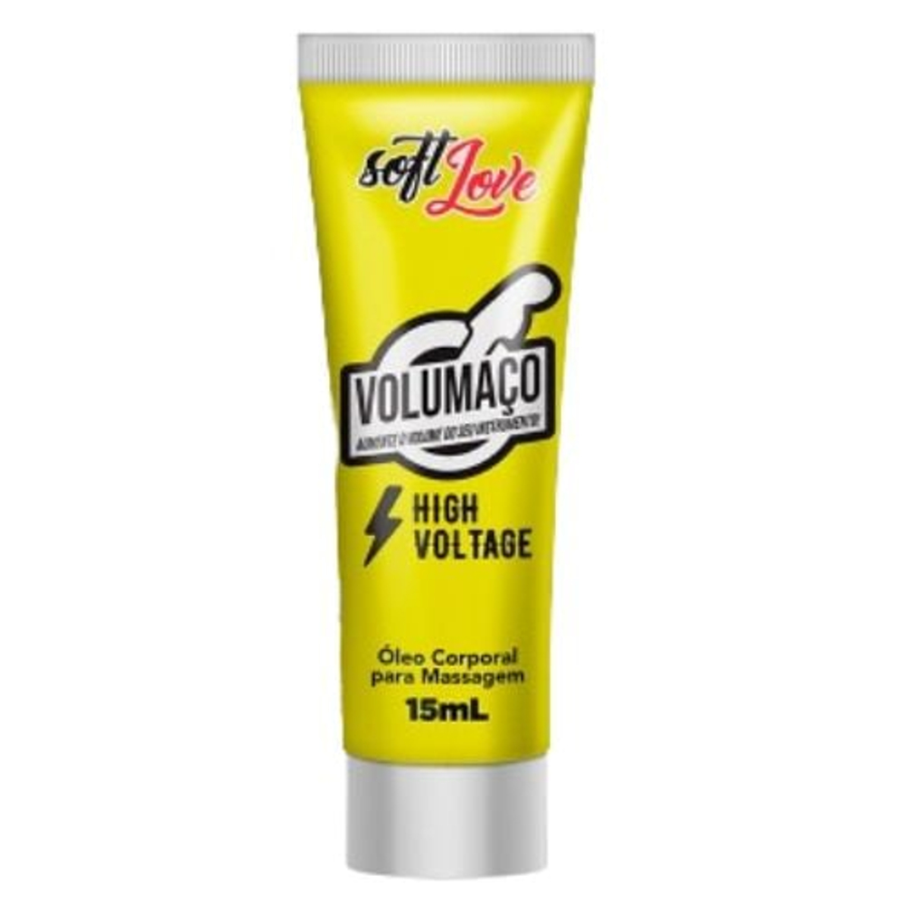 Volumaço High Voltage Gel Excitante Masculino Vasodilatador 15ml Soft Love