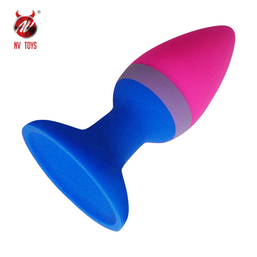 Kit Plug Anal De Silicone Com Ventosa Nv Toys