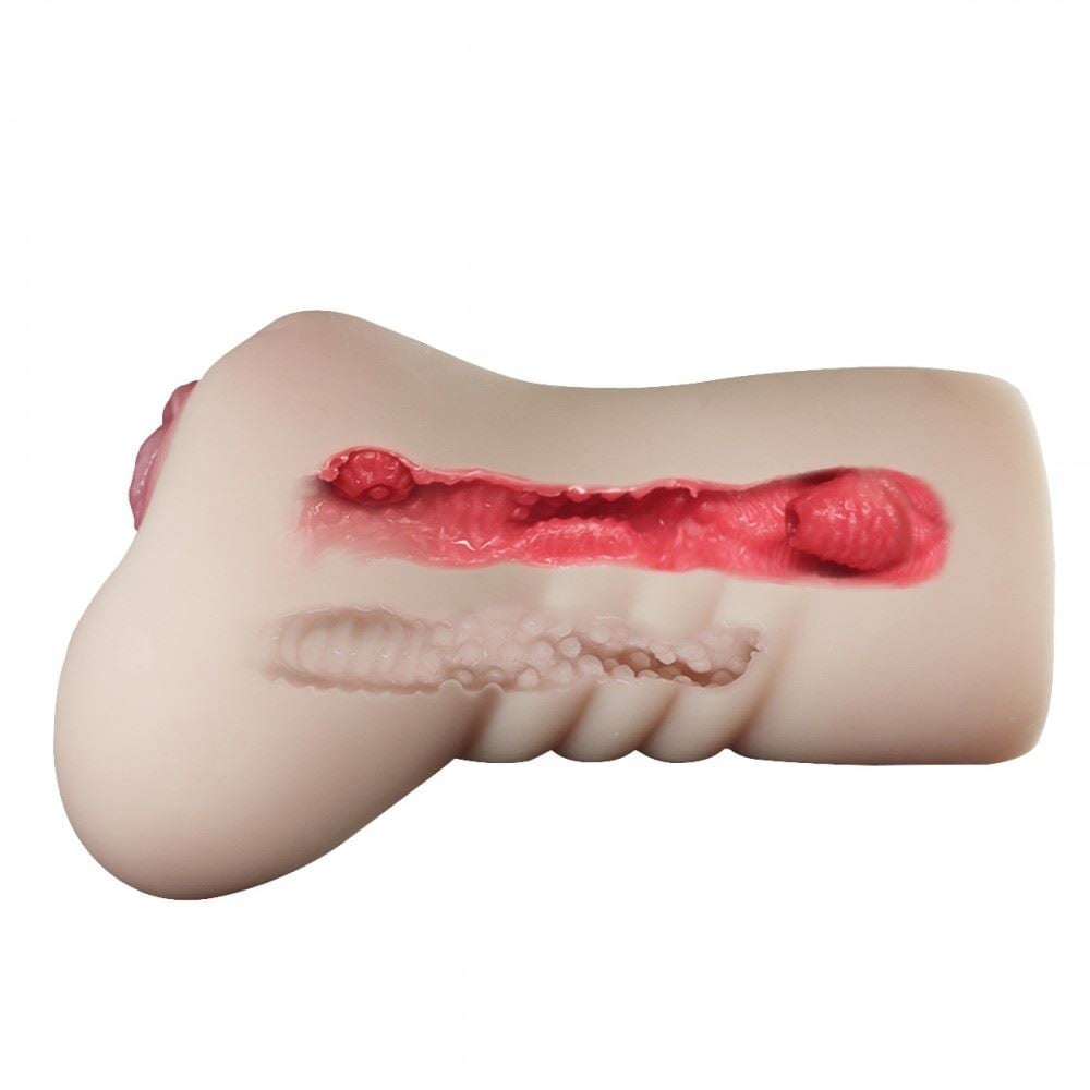 Masturbador Masculino Realista Com Vagina útero E ânus Crazy Lion