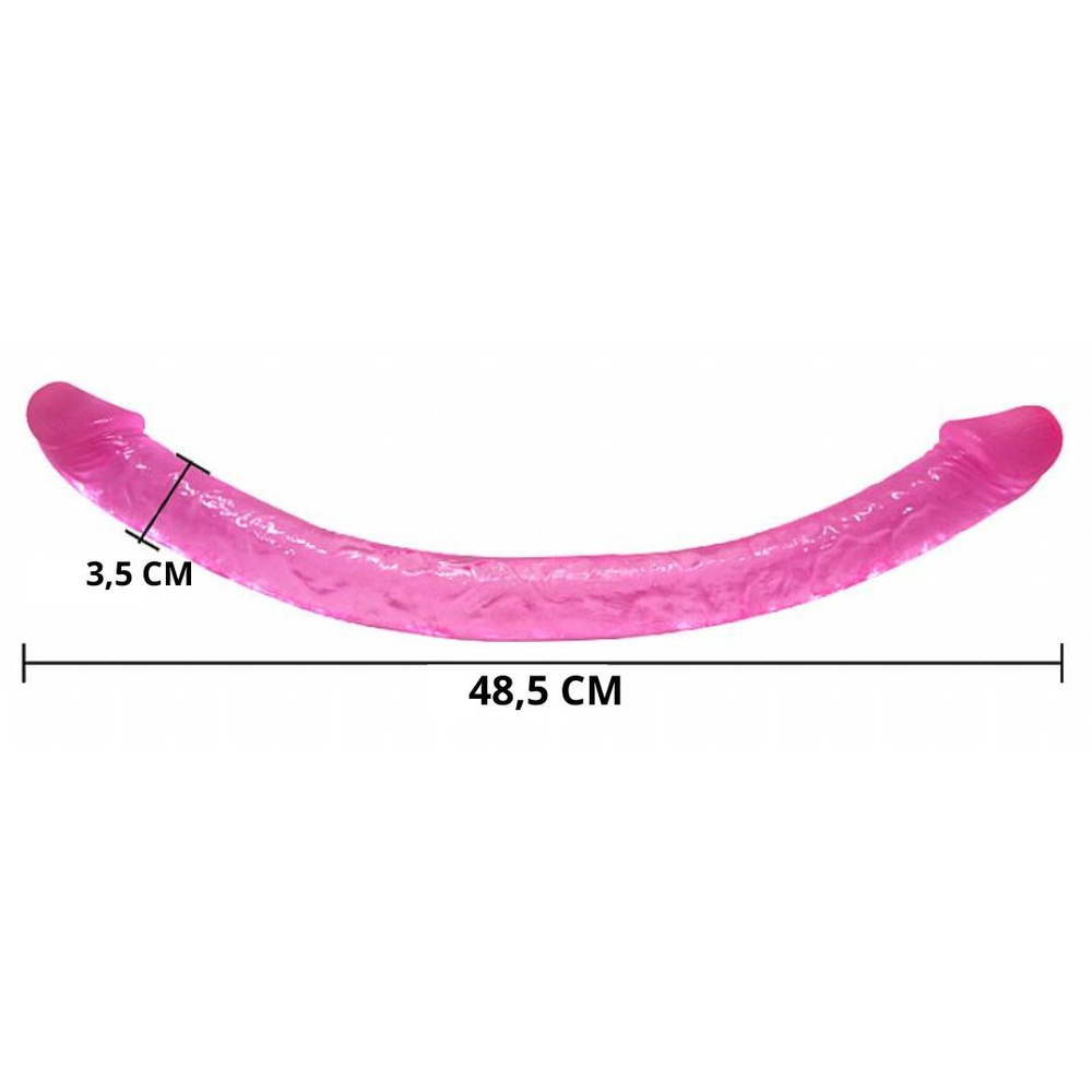 Prótese Dupla Flexível Double Dones 48,5 X 3,5 Cm Jelly Baile