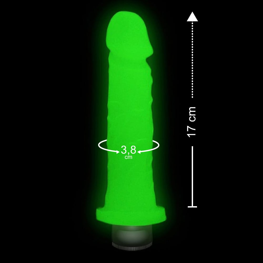 Prótese Com Vibro Fosforescente 17 X 3,8 Cm Kimport