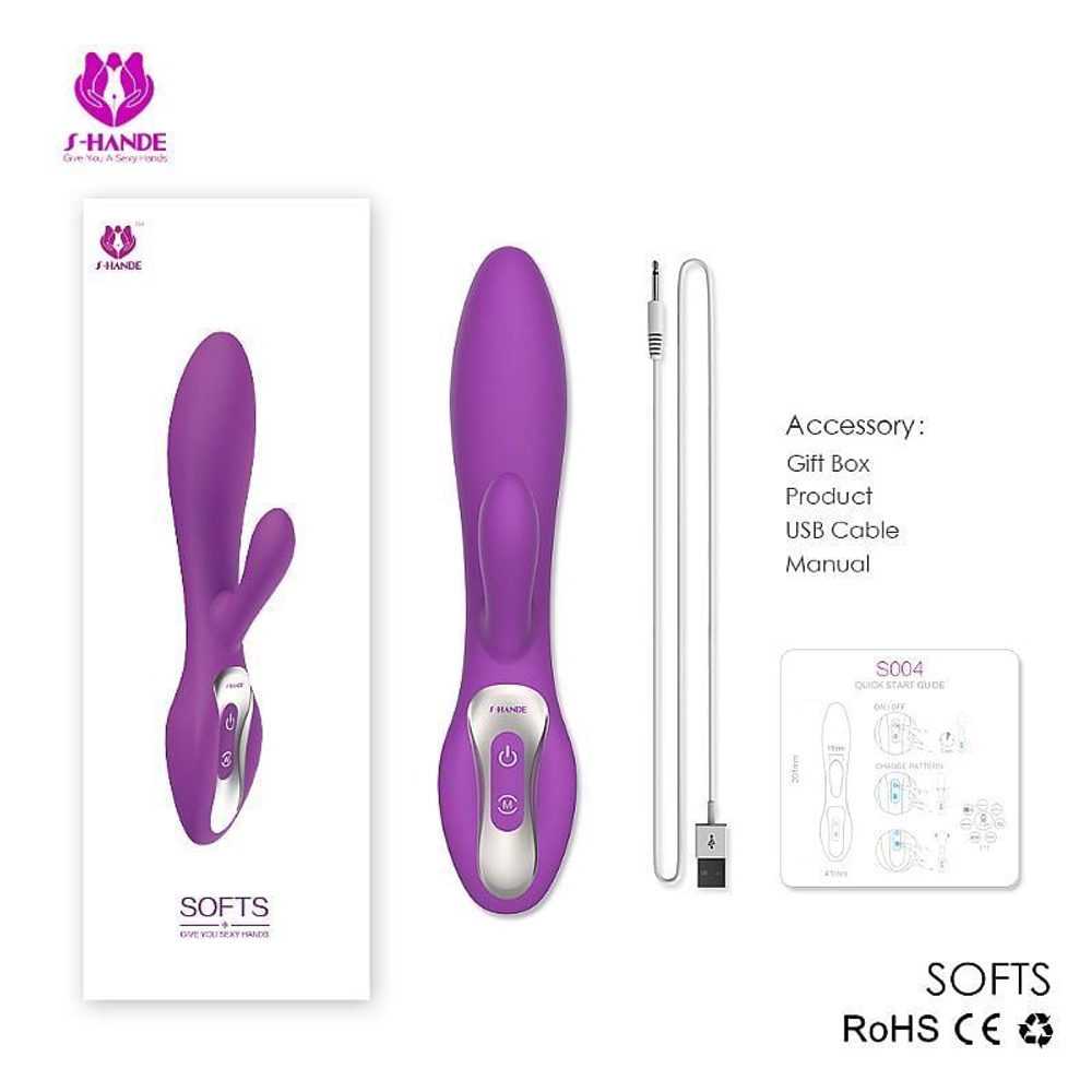 Vibrador Ponto G Softs Recarregável S-hande