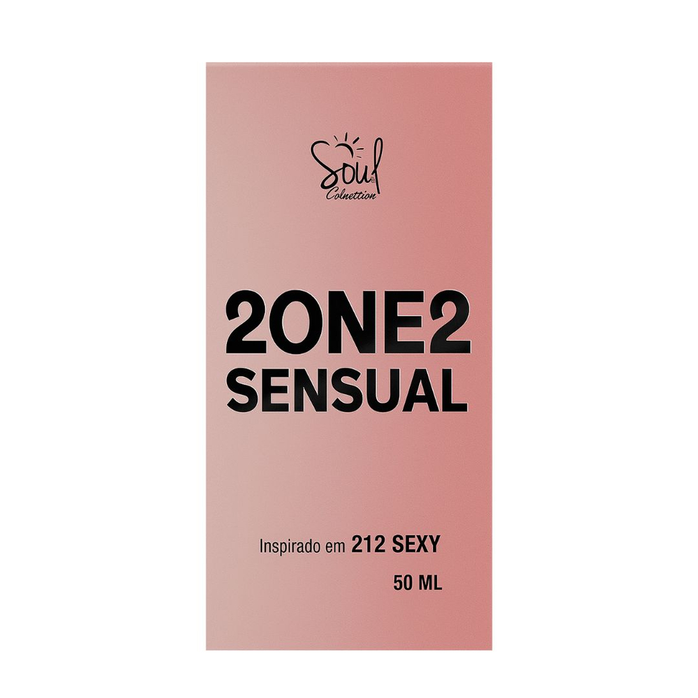 2 One 2 Sensual Feminina Colônia 50ml Soul Cosméticos