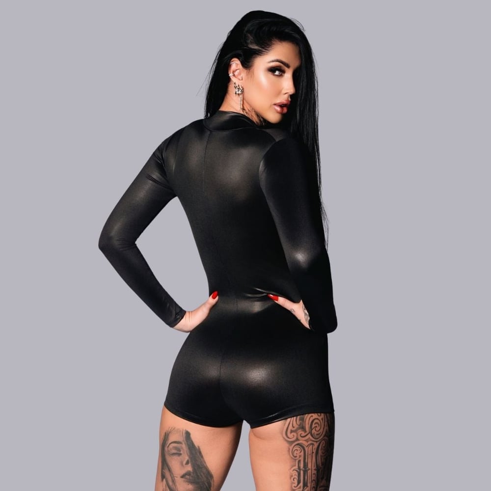 Macaquinho Playsuit Dominatrix