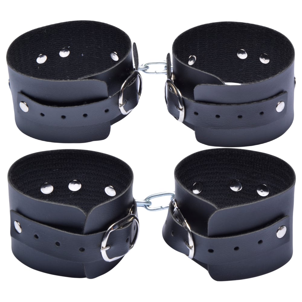 Algema E Tornozeleira Com Corrente Dominatrix