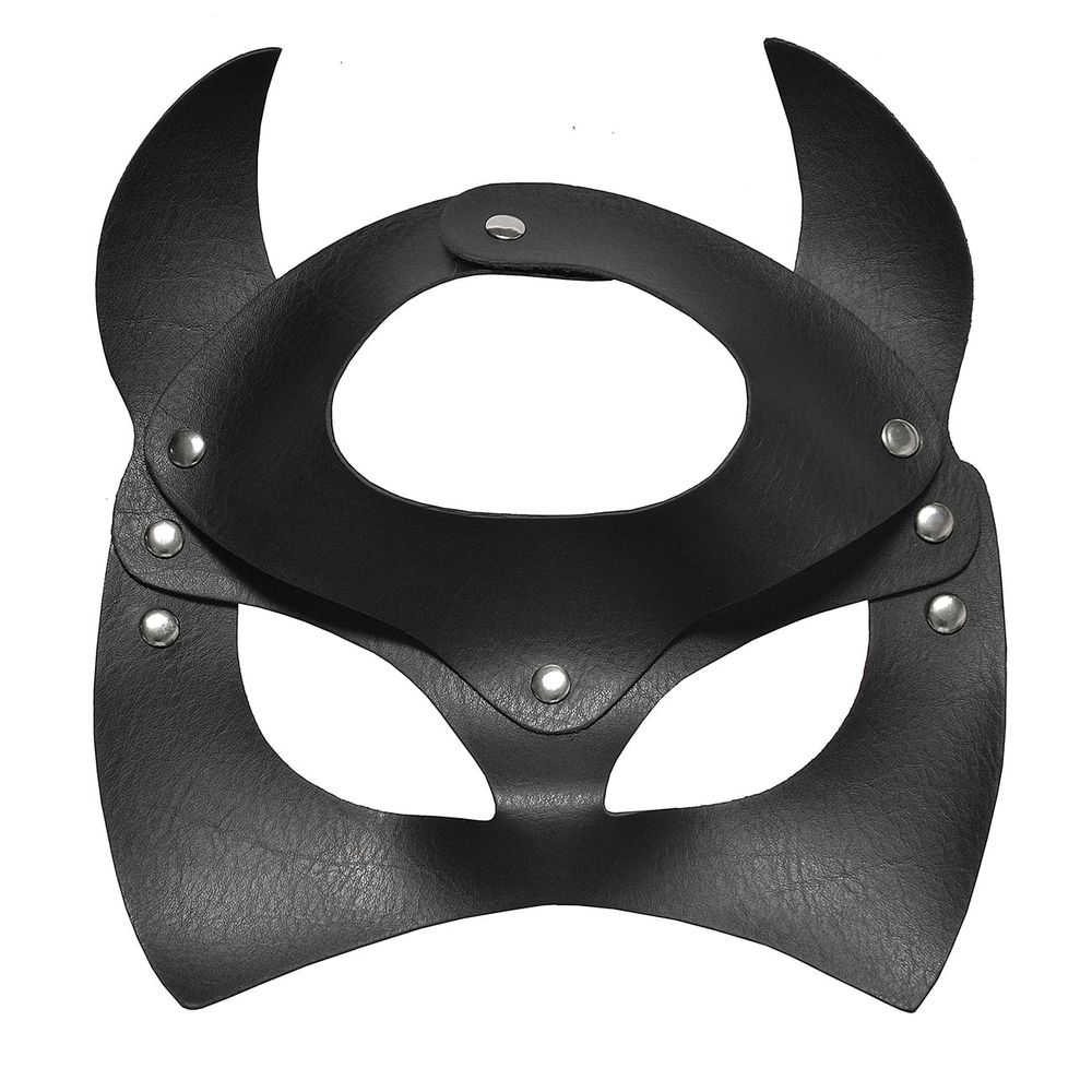 Máscara Lilith Em Couro Sintético Dominatrix