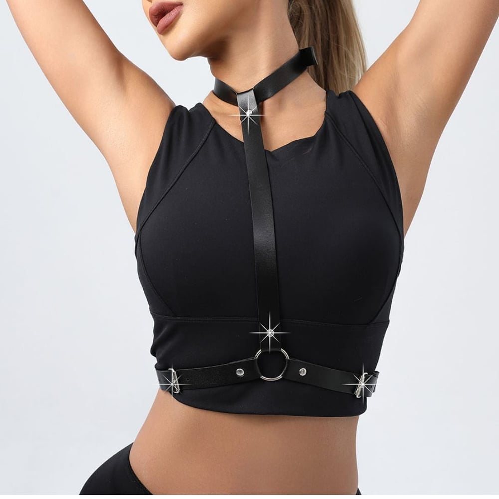 Harness Feminino Em Couro Vibe Toys