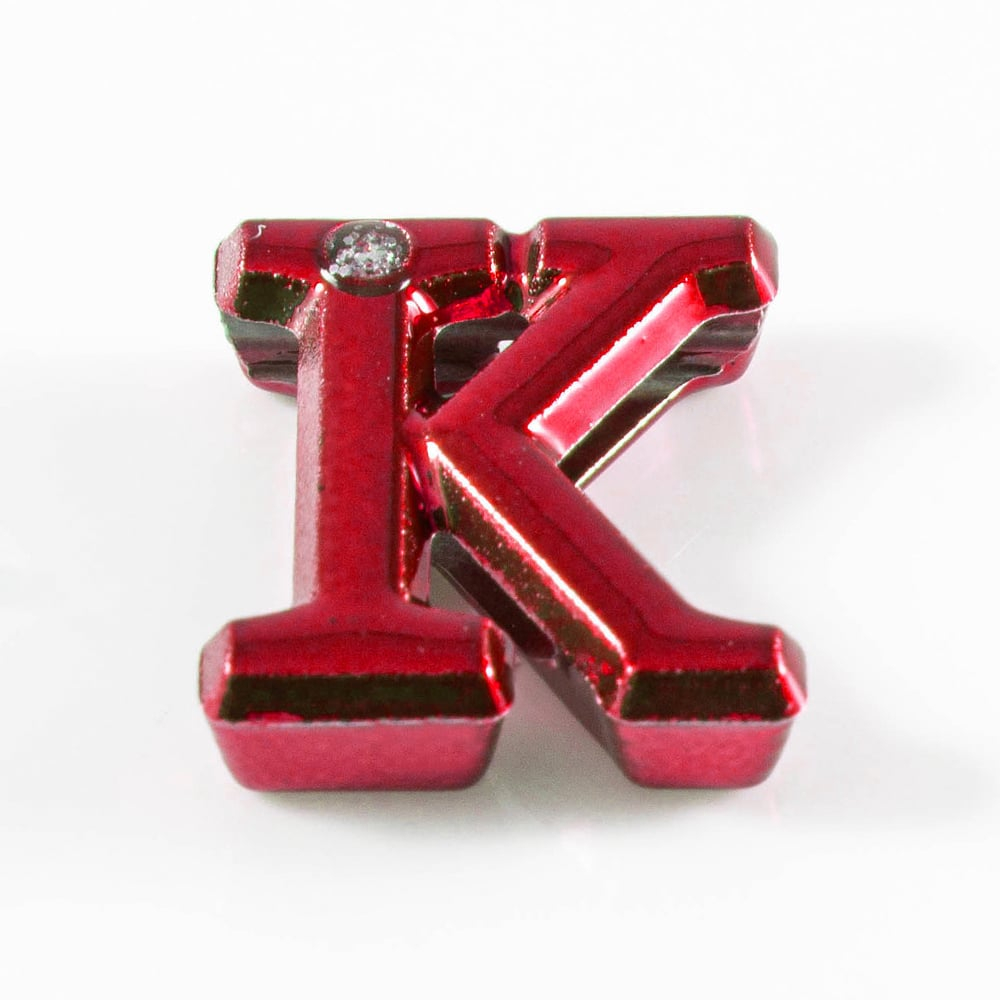 Letras Para Personalizar Em Plástico Abs Vermelha Hard