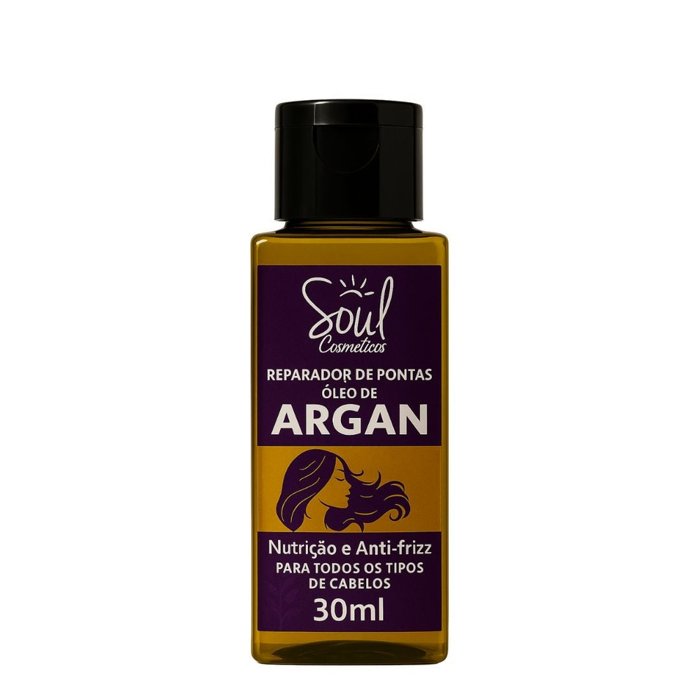 Reparador De Pontas óleo De Argan 30ml Soul Cosméticos 