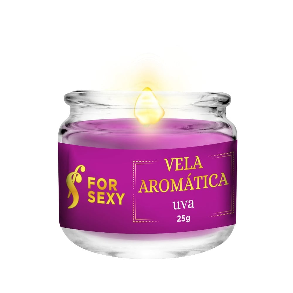 Vela Beijável Aromática 25g For Sexy