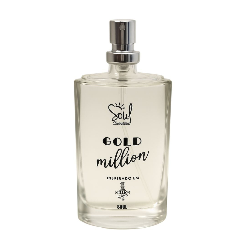 Gold Million Colônia Masculina 50ml Soul Cosméticos