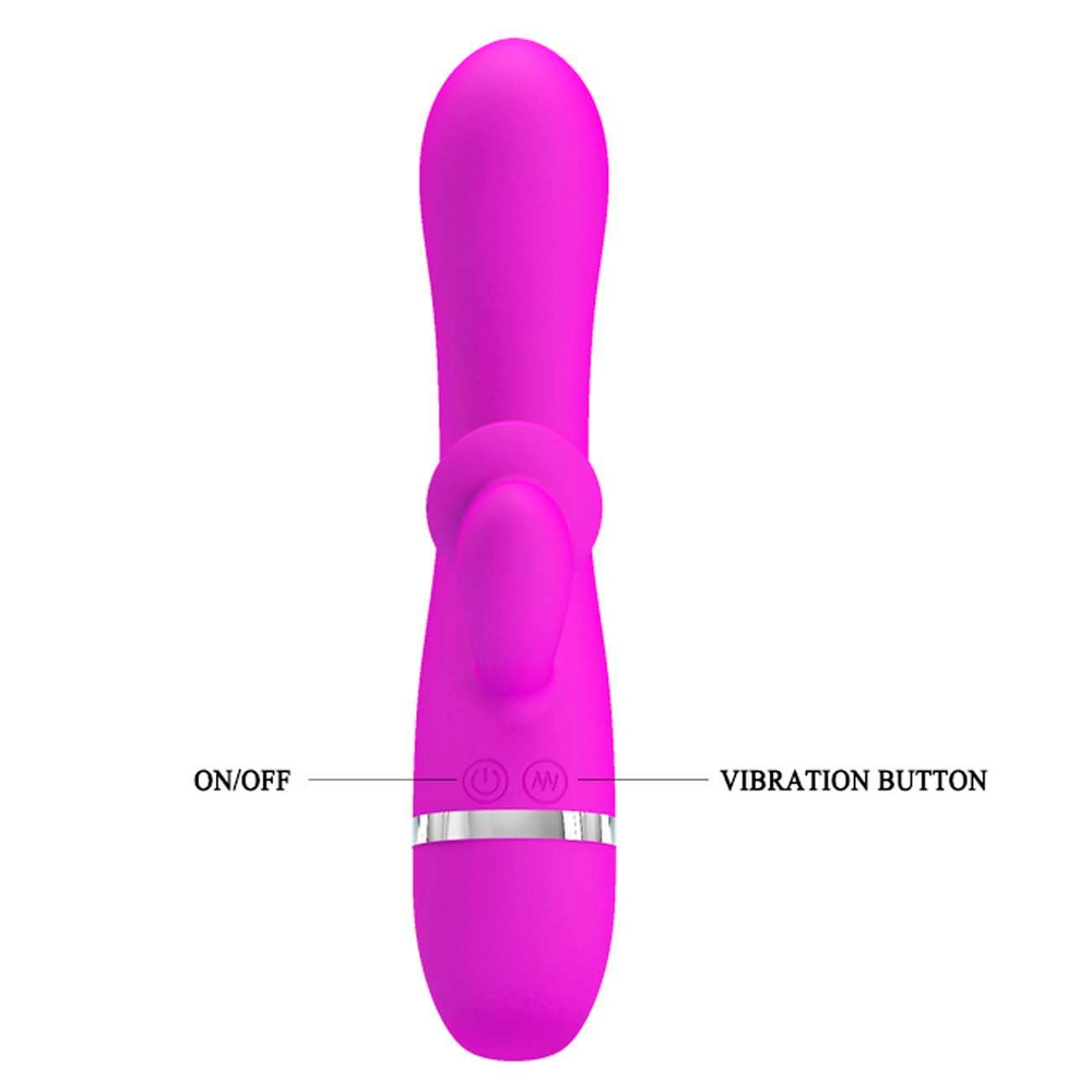 Vibrador Ponto G Com Estimulador Clitoriano 30 Vibrações Bert Pretty Love