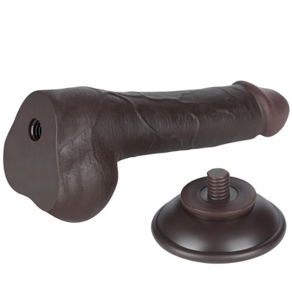 Pênis Realístico Com Pele Deslizante Escroto E Ventosa 19,5 X 3,6cm Vibe Toys