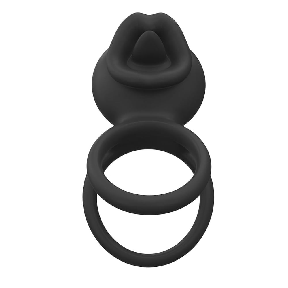 Anel Peniano Duplo Lip Ring Com 9 Vibrações E Controle Por Aplicativo