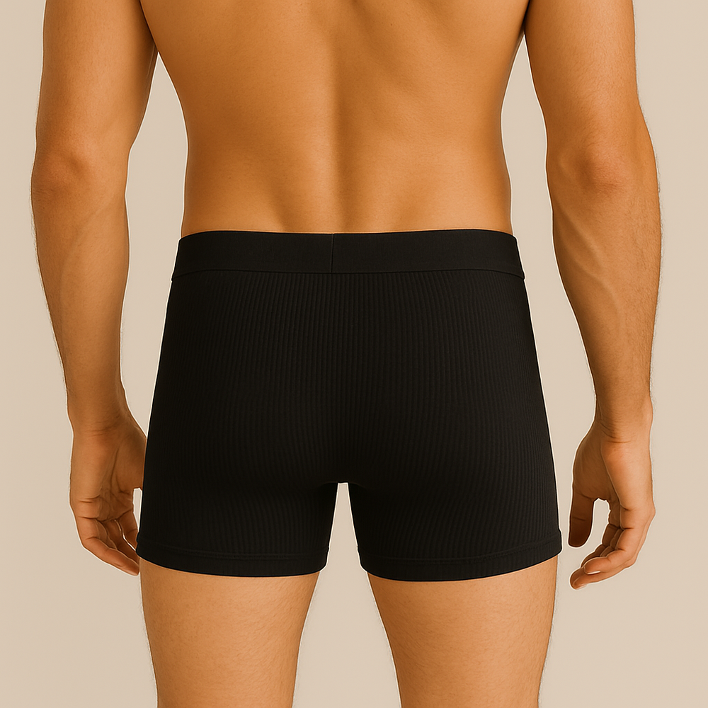 Cueca Boxer Em Microfibra Canelada Lupo