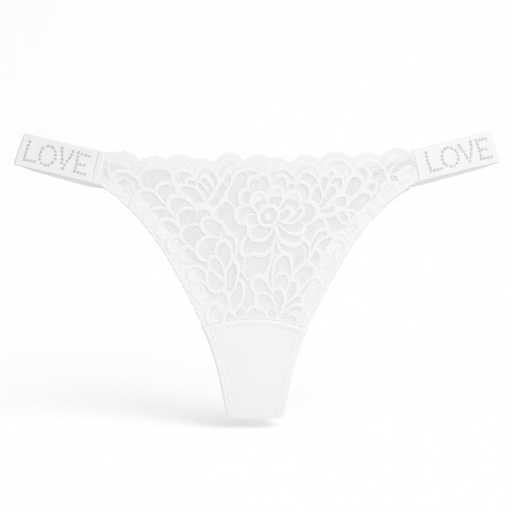 Calcinha Fio Dental Love Corte A Laser Com Renda Frontal