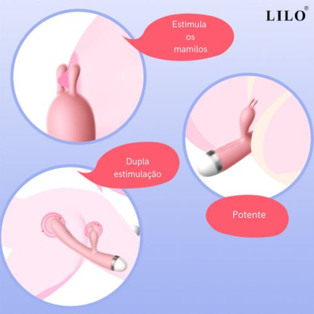 Vibrador Ponto G Com Estimulador Clitoriano Slug 10 Vibrações Vibe Toys