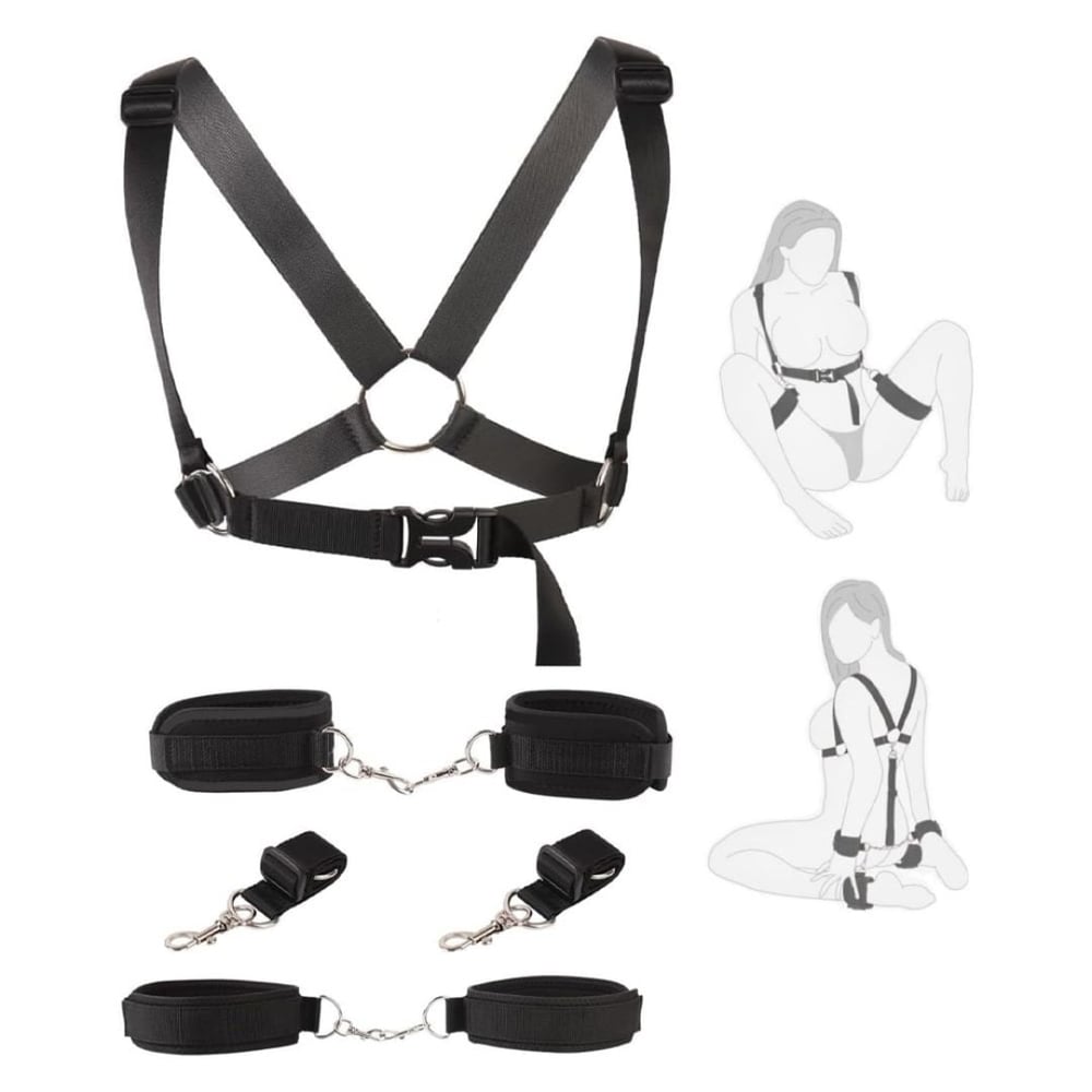 Kit Bondage 4 Em 1 Com Alças Ajustáveis Vibe Toys