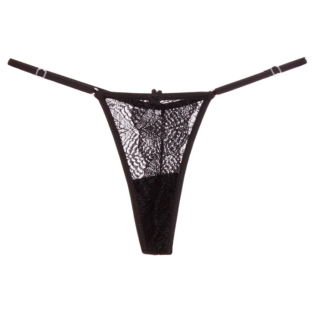 Calcinha Fio Dental Em Renda Com Regulagem Lateral Mil Toques