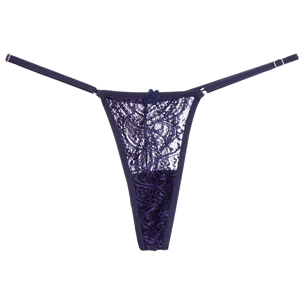 Calcinha Fio Dental Em Renda Com Regulagem Lateral Mil Toques