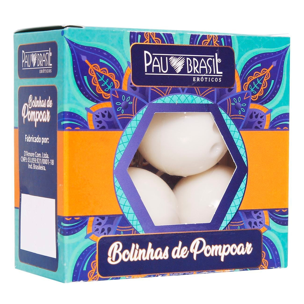 Kit Bolinhas De Pompoar Com 04 Esferas E Manual Pau Brasil
