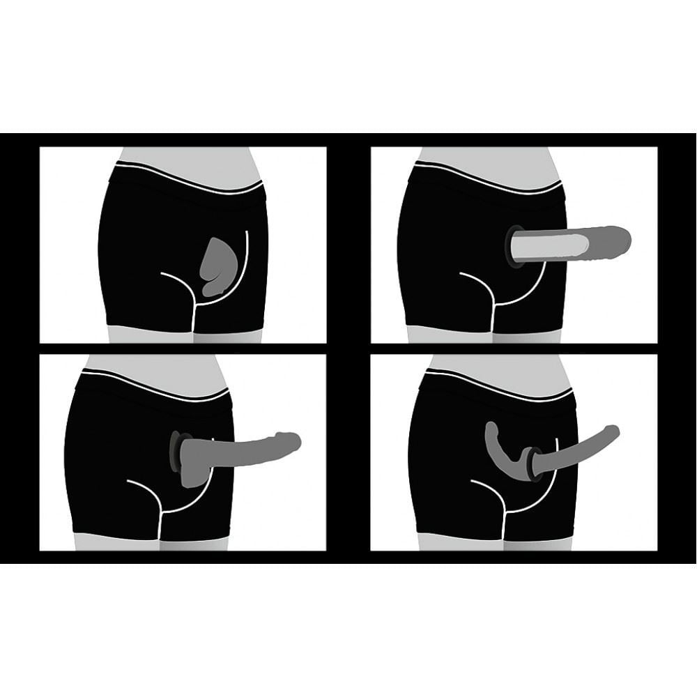 Boxer Unissex Em Algodão Para Uso De Prótese Com Ventosa