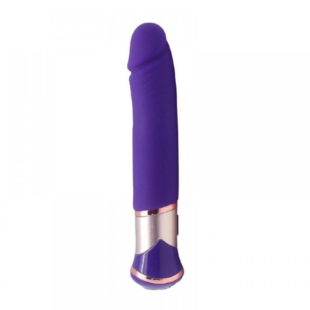 Vibrador Formato Pênis Recarregável Com Veias E Glande 10 Modos De Vibração Greedy Dong