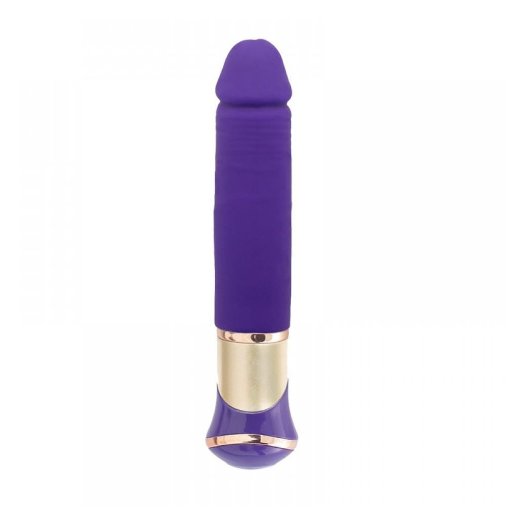 Vibrador Formato Pênis Recarregável Com Veias E Glande 10 Modos De Vibração Greedy Dong