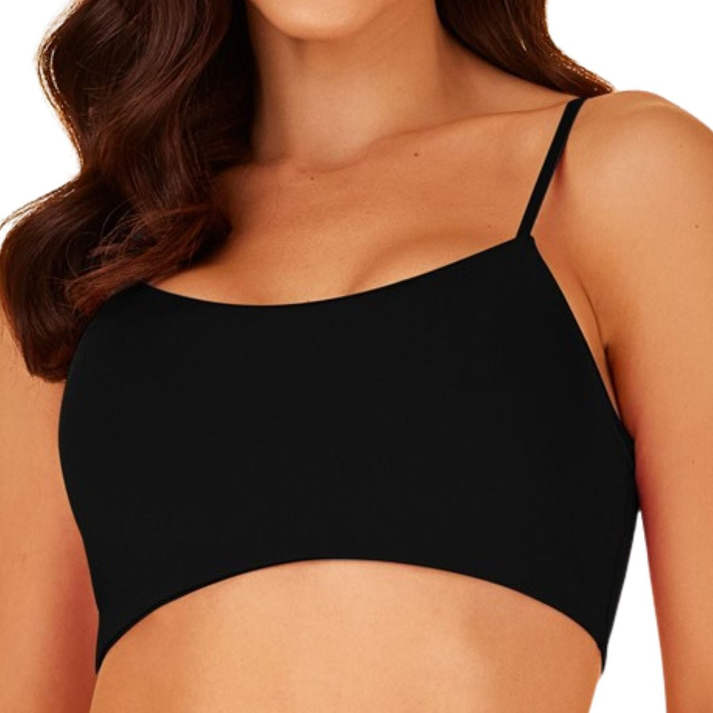 Sutiã Top Faixa Com Bojo Removível E Alça Fina Nayane