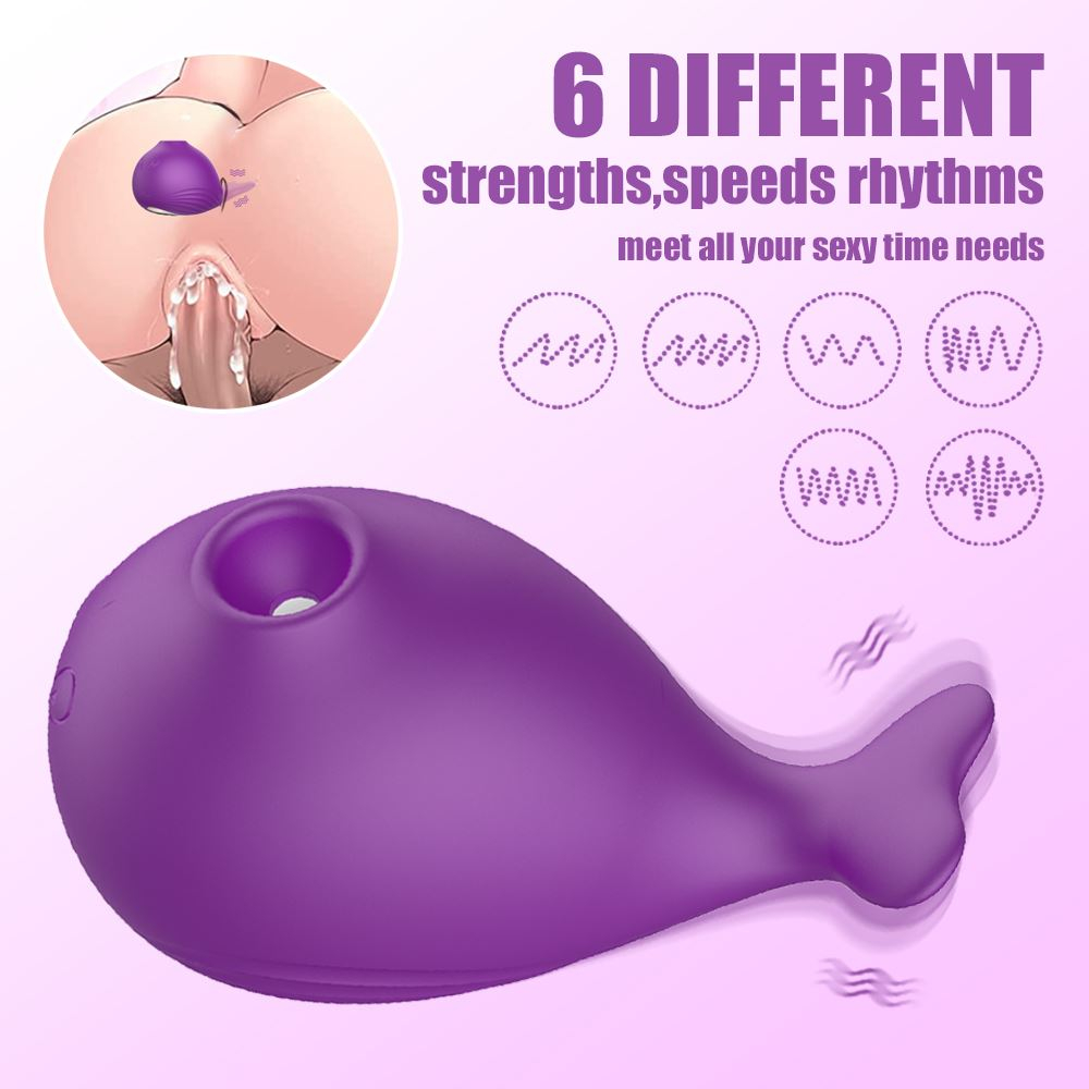 Vibrador Estimulador Cute Whale 7 Modos De Pulsação Vibe Toys