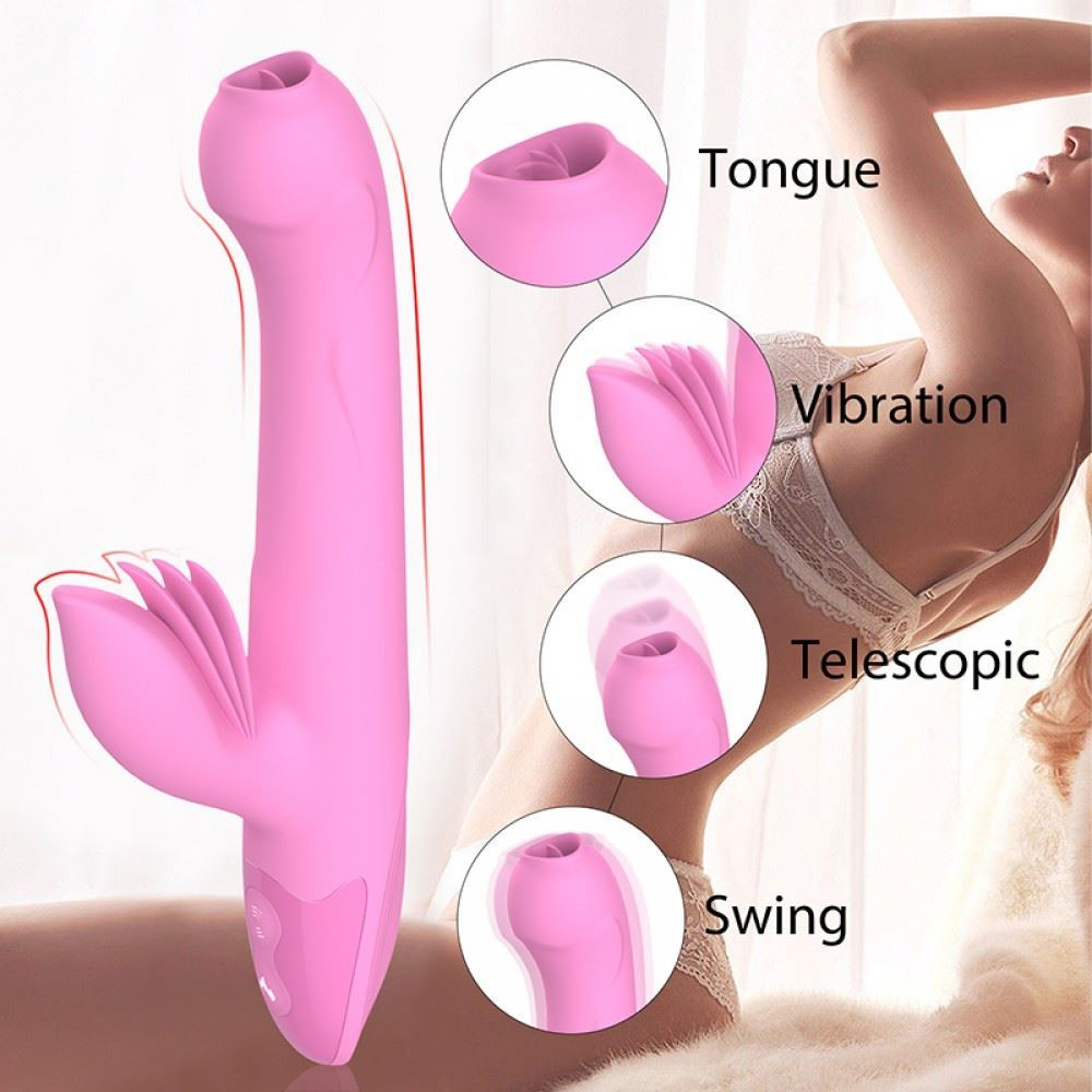 Vibrador Com Lingua 7 Modos De Vibração