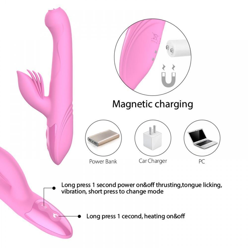Vibrador Com Lingua 7 Modos De Vibração