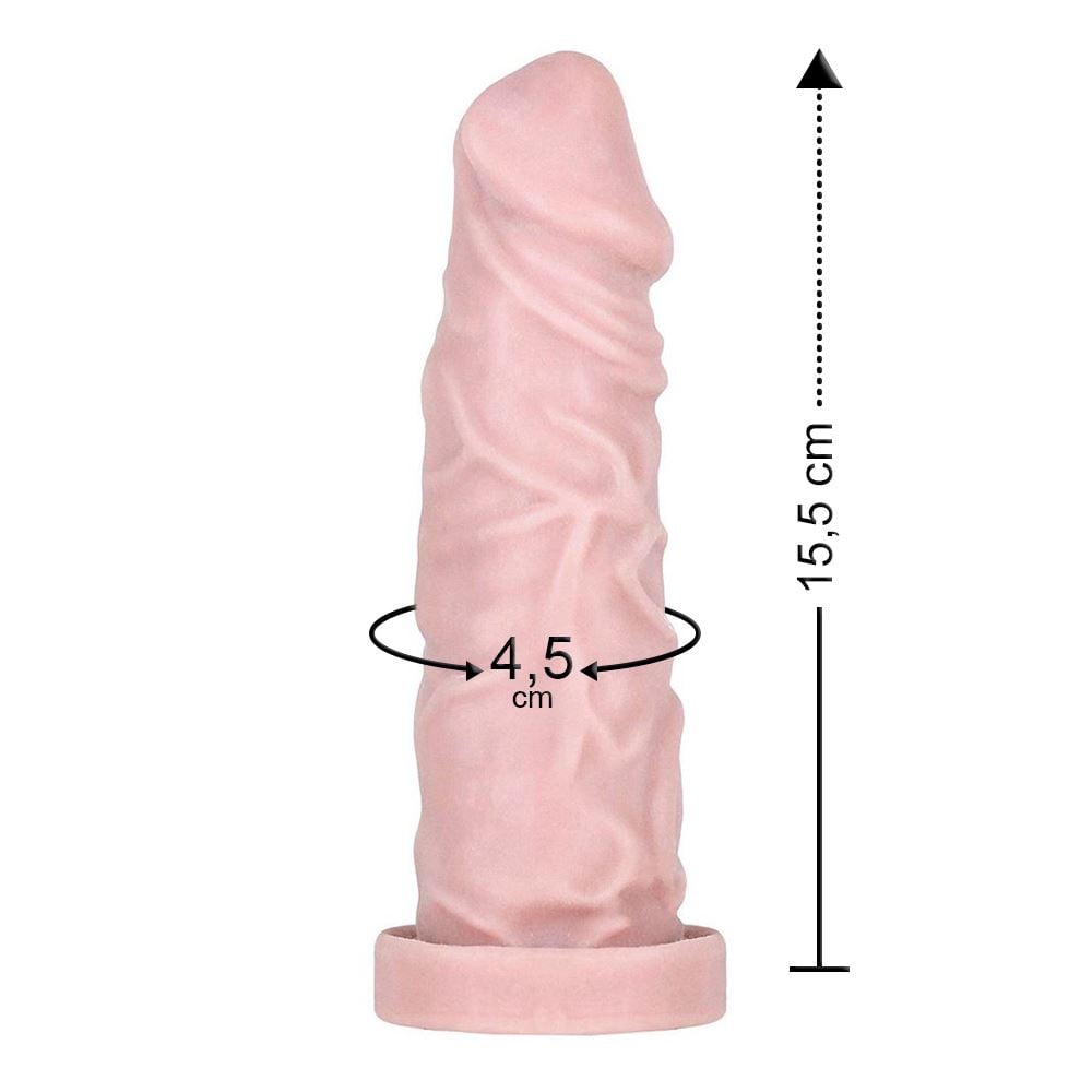 Capa Peniana Cyber Skin 15,5 X 4,5 Cm êxtase