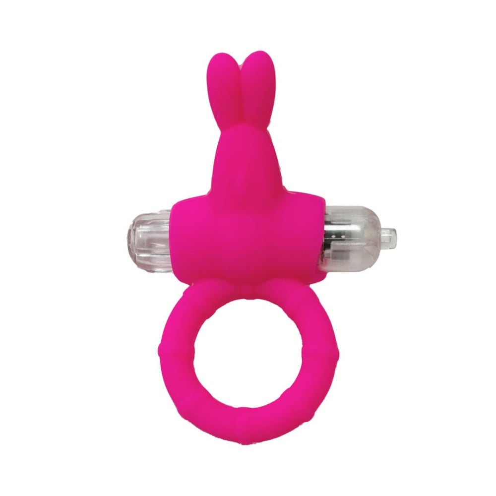 Anel Peniano Rabbit Em Silicone Flexível Com Vibração Vibe Toys