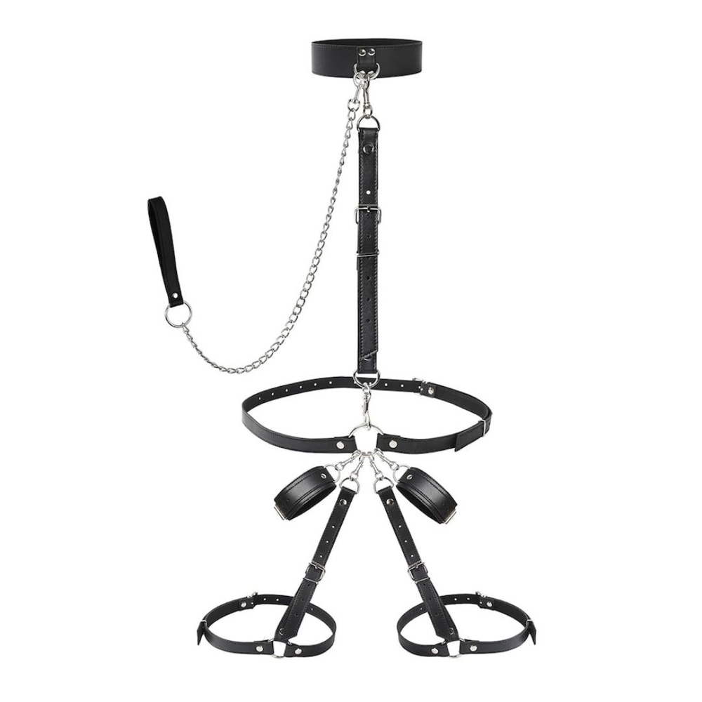 Kit De Bondage Com Guia E Coleira Vibe Toys