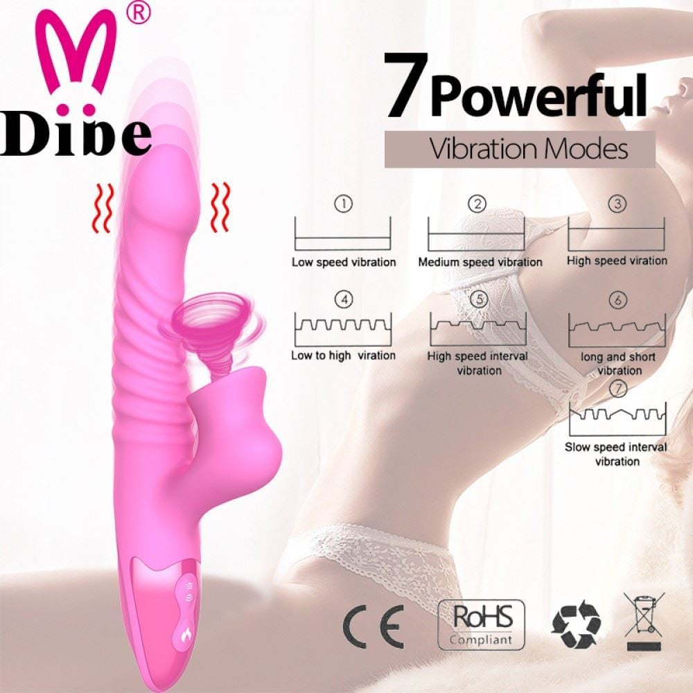 Vibrador Recarregável Vai E Vem 7 Modos De Vibração