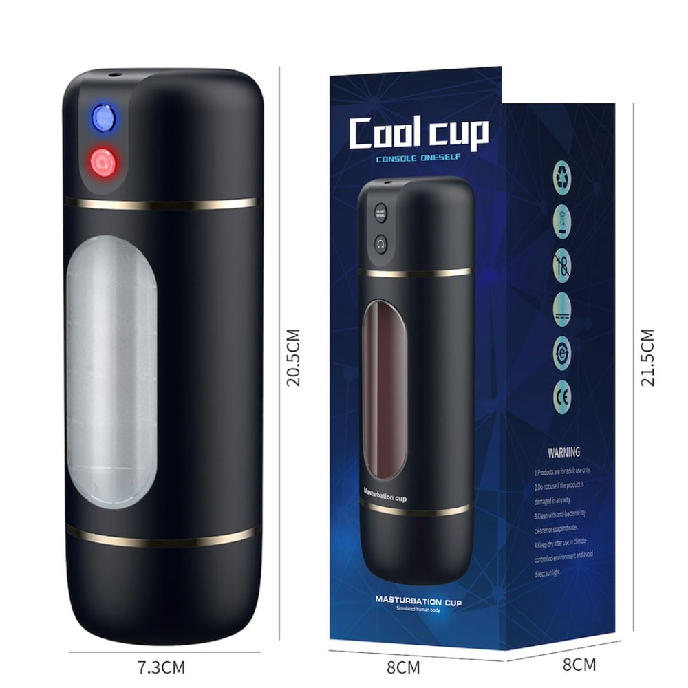 Masturbador Lanterna Recarregável Com Voz 10 Modos De Vibração Lilo