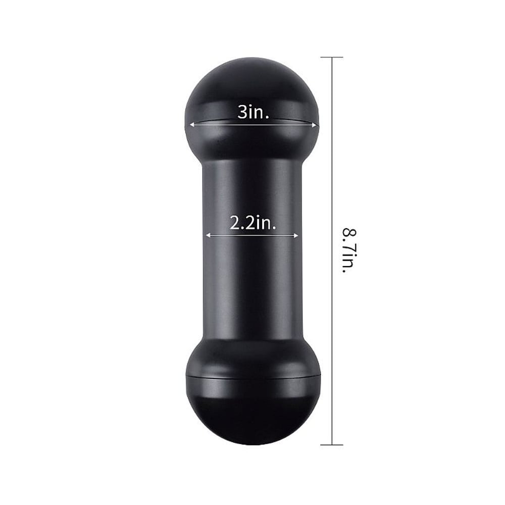 Halteres Masturbador Duplo Vagina E Boca Exciting Steel