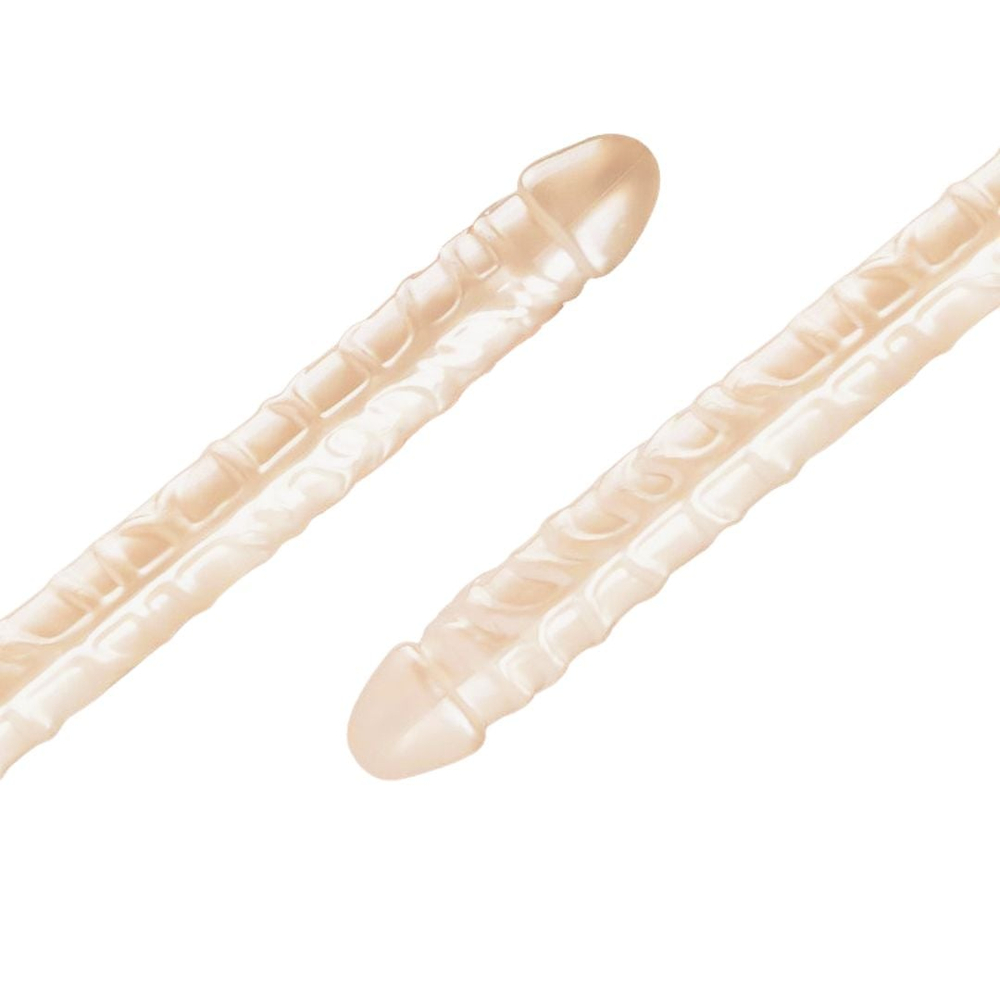 Prótese Dupla Dildo Super Realística 43 X 4cm Vibe Toys