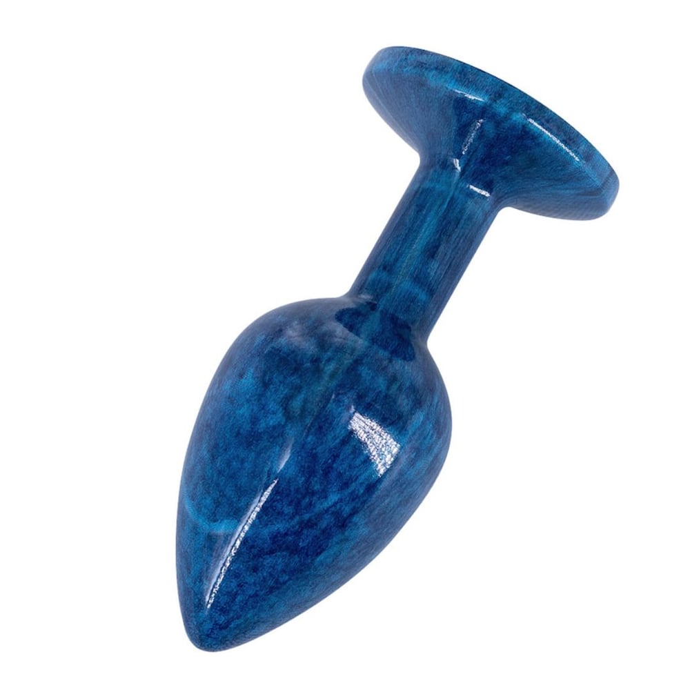 Plug Anal De Luxo Pequeno Em Acrílico Com Pedra Na Base