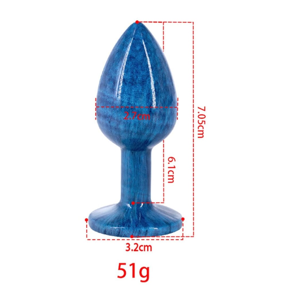 Plug Anal De Luxo Pequeno Em Acrílico Com Pedra Na Base