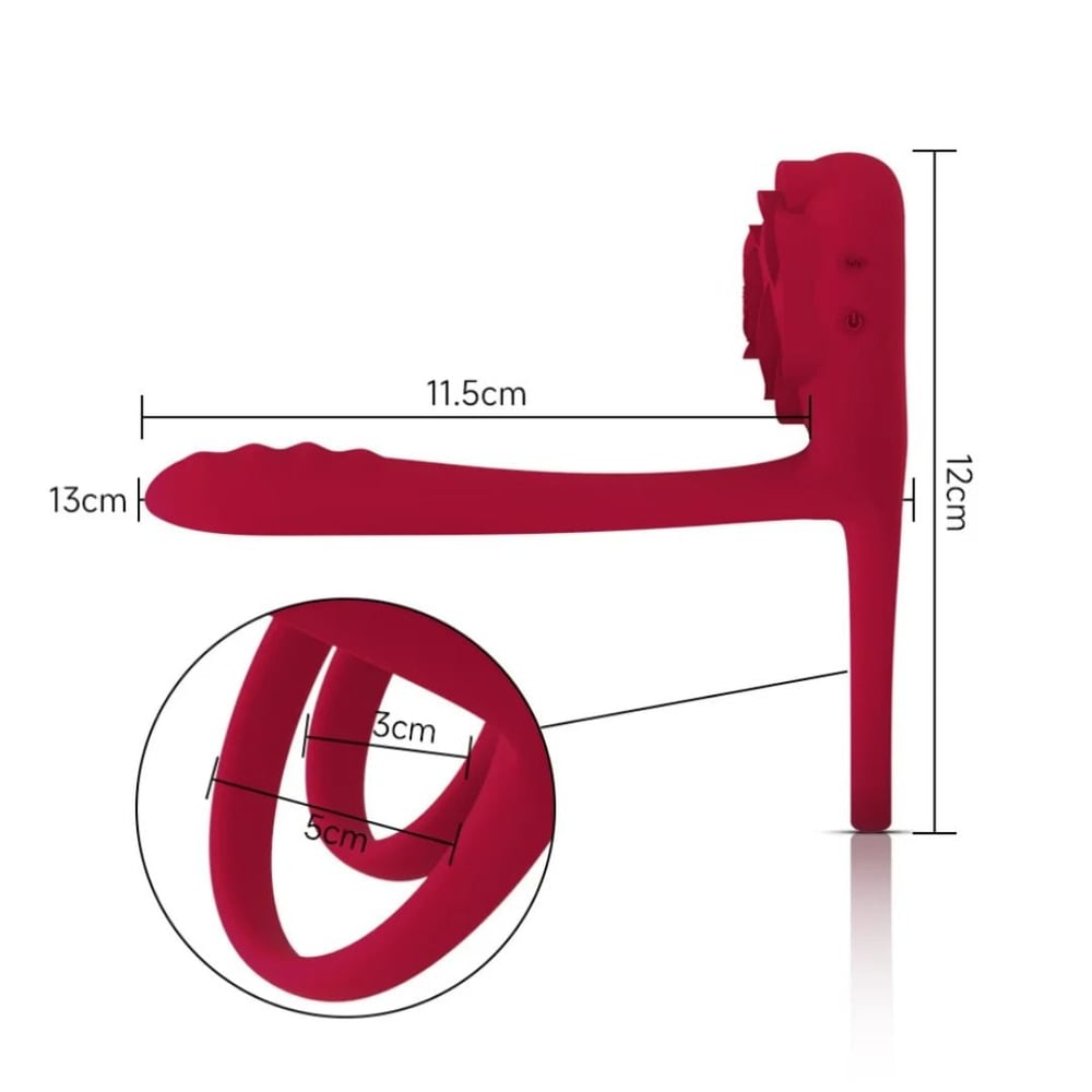 Anel Peniano Em Formato De Flor Vibe Toys 