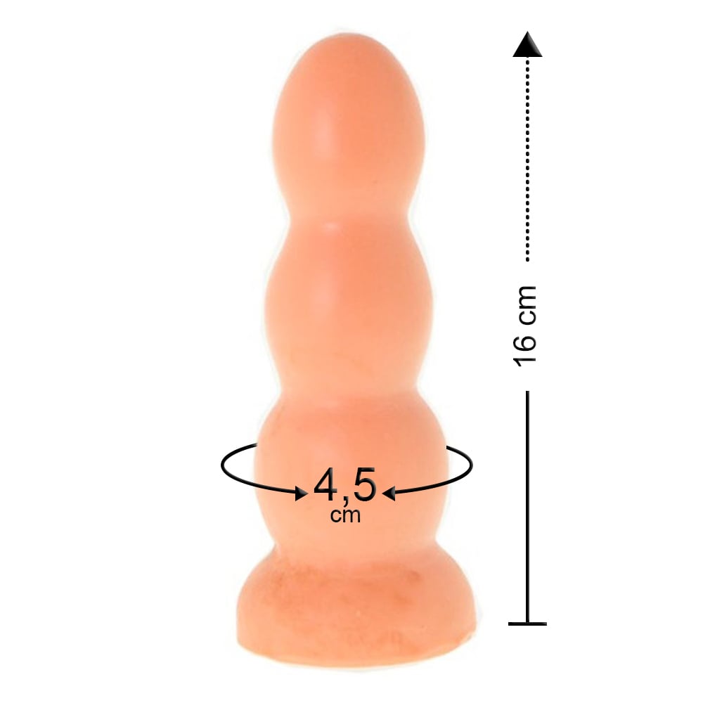 Plug Anal Maciço 16 X 4,5 Cm Ktoy