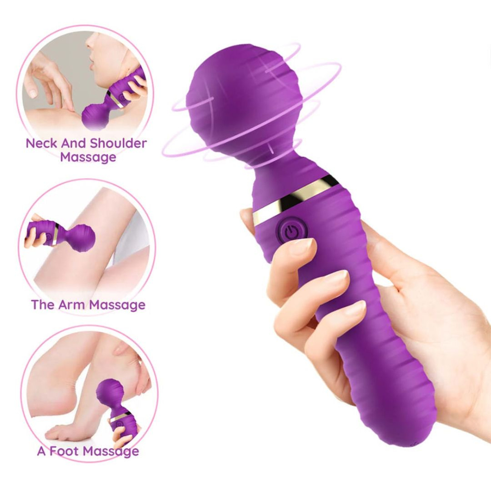 Massageador Varinha Mágica Circled 9 Modos De Vibração Vibe Toys